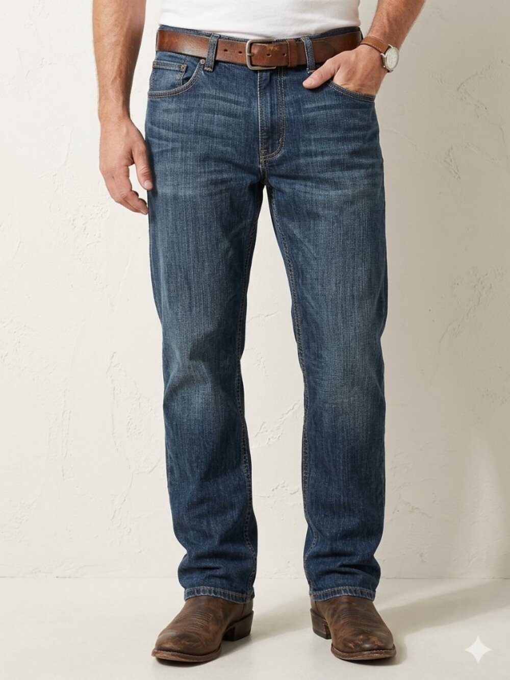 Arizona Jeans Men's Straight Leg Denim Jeans